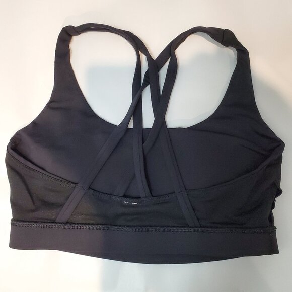 2 Pack Lululemon Energy Bras 1 Black 1 Blue Linen Size 6 Med Sup size B, C cups - Picture 6 of 16